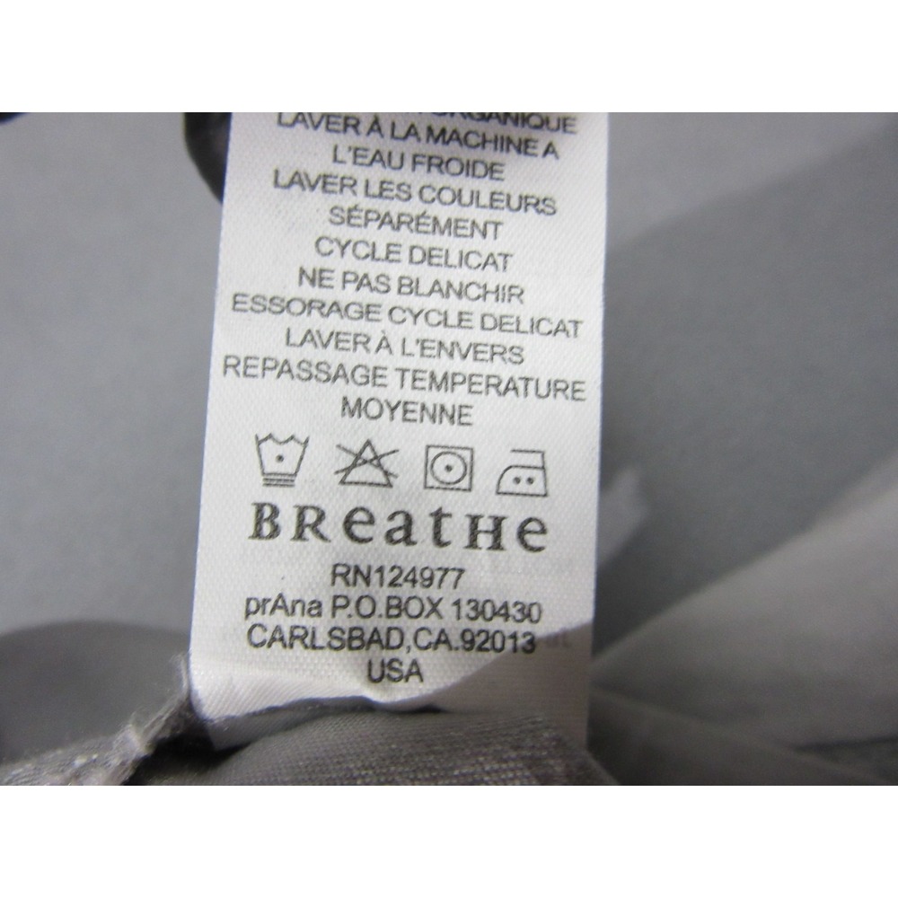 PrAna Skirt Women 8 Gray Mini Breathe Utility Cargo Pockets Outdoor Cinched Hem - Picture 3 of 16